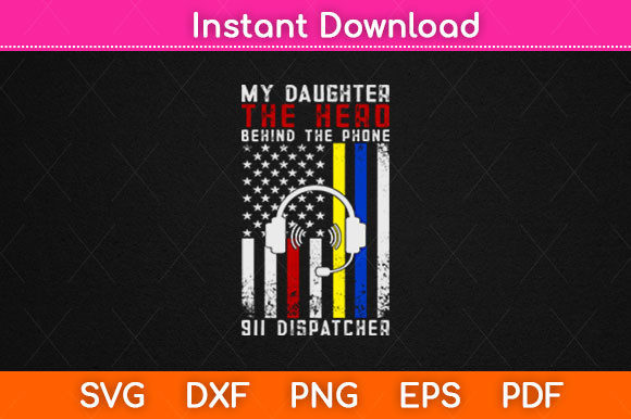 American Flag My Daughter the Hero Graphics for Crafts