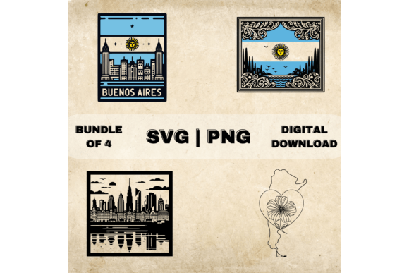 Argentina Sun SVG Bundle for Graphics and Crafts