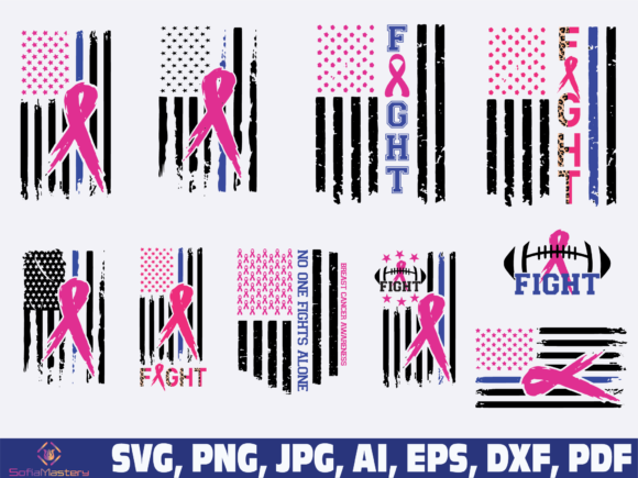 Blue Cancer Usa Flag Graphics for Crafts and Creative Projects