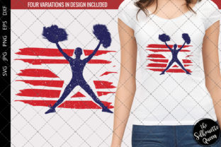 Cheerleading-1 Flag Graphic for Crafts and Cricut Projects