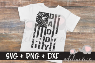 Daddy American Flag Graphics for Crafts