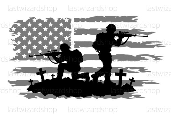 Distressed Flag Graphic for Crafts and Branding