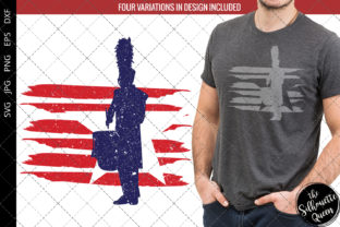 Drum Corps Flag Graphic for Local Business Branding