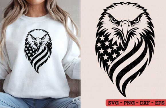 Eagle USA Flag SVG PNG American Flag Review