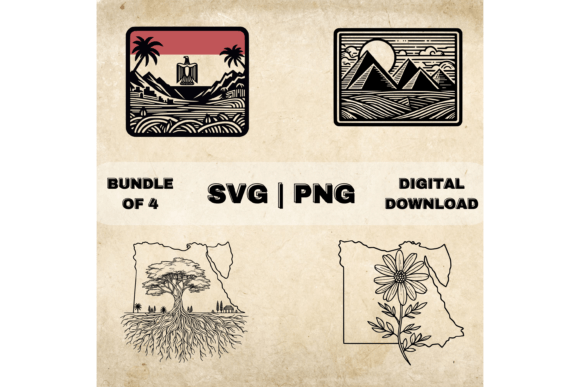 Egypt Art SVG Bundle for Crafts and Graphics