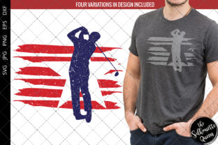 Golf Flag Graphic for Crafts and Design Projects