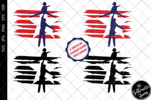 Ice Skating Couple Flag Graphic for Blogs and Websites