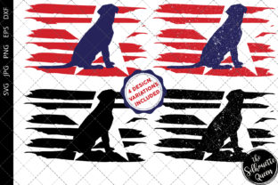 Labrador Retriever Dog Flag Graphics for Crafts