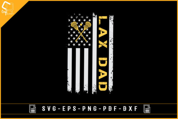 Lax Dad with USA Flag Gaming Lacrosse