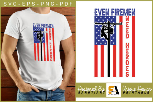 Lineman Design Sublimation USA Flag