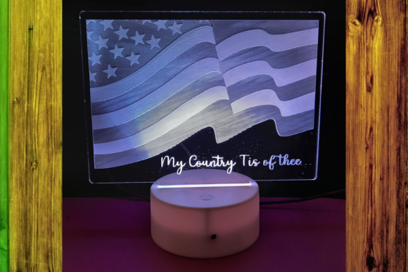 My Country Tis of Thee Flag Graphics for Local Business Branding