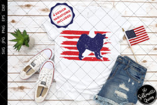 Samoyed Flag Graphics for Crafts and Digital Publishing