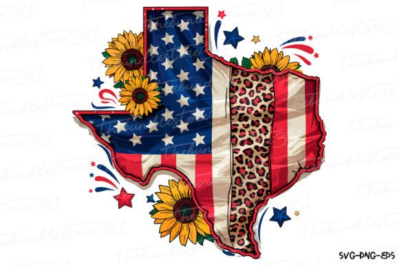 Texas Map USA Flag Graphics for Creative Crafts