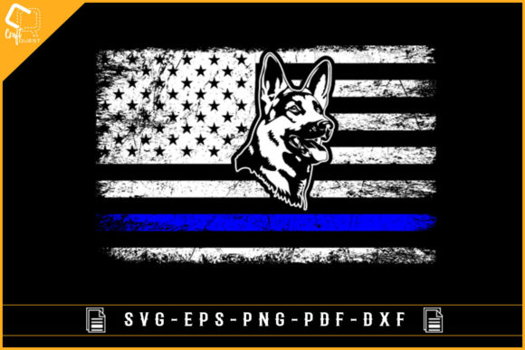 Thin Blue Line K9 Embroidery Design Review