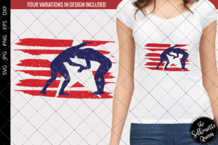 Wrestling - Women Flag Graphics for Crafts and Content Publishing